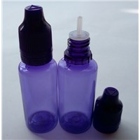 Wholesale  20ml PET Purple Empty Bottle For Electronic Cigarette Childproof Cap Smoke Oil Bottle