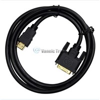 5ft HDMI to DVI DVI-D 24+1 Pin Cable Cord 1080P for HDTV DVD HD PC PS3 XBOX