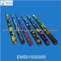 Nice pattern stainless steel tweezers,9.6CM L (EMS01SS0005)