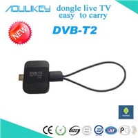 Pad tv tuner,DVB-T2 HD digital tv receiver antenna,easy to carry for android devices!