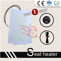 Low pressure carbon fiber seat heater pads with new round switch for universal cars