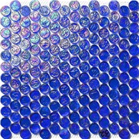 coloured graze glass mosaic GR-11 round shape, suit for kitchen and pool ,wall , backsplash