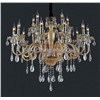 Low price hall ceiling 18 arms led crystal chandelier lamp
