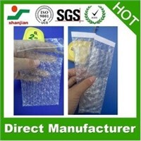 Clear bubble bag with self-adhesive cap