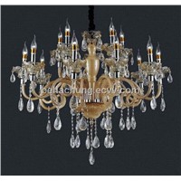 Low price hall ceiling 18 arms led crystal chandelier lamp