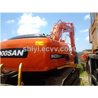 used excavator doosan dh220lc with hammer