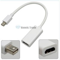 Mini Display Port to HDMI Adapter Cable For i MAC Macbook AIR PRO[23CM][White]
