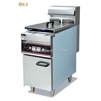 Vertical Stainless Steel Electric 2-tank&amp;amp;2-basket Fryer 14L/Tank BY-DF28
