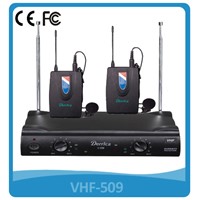 low price VHF dual channel wireless microphone