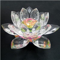 glass crystal lotus flower