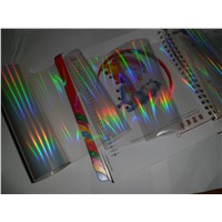 seamless rainbow BOPP holographic transparent film with ZNS material