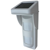 315Mhz / 433Mhz Wireless Intelligent Dual PIRs Outdoor Motion Detector With Solar Power Panel