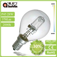 Aladdin factory from china supply p45 halogen bulbs with low price in CE ROHS ERP