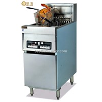 Vertical Stainless Steel Computer 1-tank&amp;amp;2-basket Fryer BY-DF30