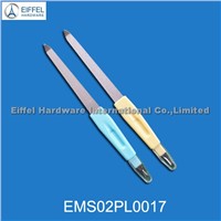 Promotional 2 in 1 stainless steel nail file&amp;amp;cuticle pusher(EMS02PL0017)