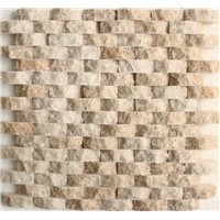 LIS28 pink marble mosaic rodon oval mosaic tile backsplash