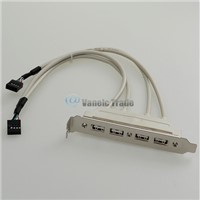 USB Four baffle line motherboard extension cable USB 2.0 extension baffle
