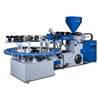 one color pvc tpr tpu sole injection machine