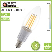 China fctaory supply led filament bulb dimmbale in candle shape