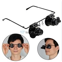 Magnifier Magnifying Eye Glasses Loupe Lens Jeweler Watch Repair LED Light