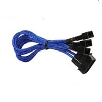 Sleeved 3pin PWM Cable to 4pin IDE Cable for Motherboard