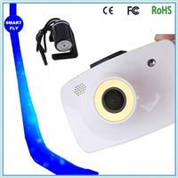Newest dual lens max 1080P car camera,H.264 night vision 1pcs lED white color