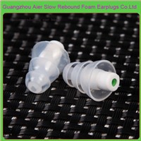 Noise reduction hearing protection silicone earplugs with filter