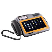 10.1 inch android barcode pos terminal with thermal printer and barcode reader
