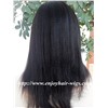 Indian remy hair full lace wig italian yaki hair 130% density