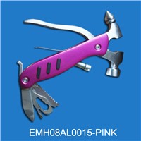 High quality multi hammer with LED torch (EMH08AL0015-PINK)