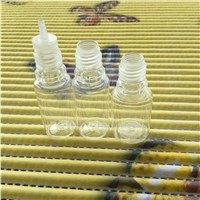 New Deisgn 10ml PET Plastic  Pour The Plug Empty Bottle For E-liquid Childproof Cap Bottle For E-cig