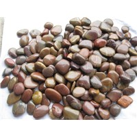 red river pebbles,red polished cobbles,pebble stone tile,snow white pebbles