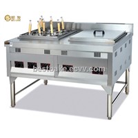 Free standing gas convection pasta cooker with bain marie BY-GH1076
