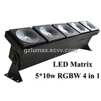 Hot sale LED Matrix  Light 5*10w RGBW 4 in 1 CREE Stage Light