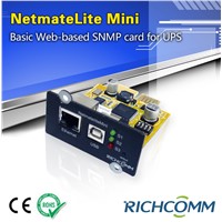 NetmateLite mini:SNMP card for UPS monitoring