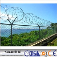12.5gauge galvanized and PVC coated Chain link fence