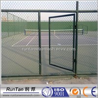 PVC coated chain link fence gate