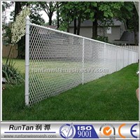 9gauge PVC coated and galvanized chain link mesh fence