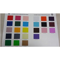 Color corrugated paper with different size and packing