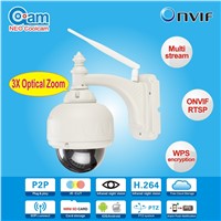 3x zoom dome ip camera support Onvif night vision 10-15m