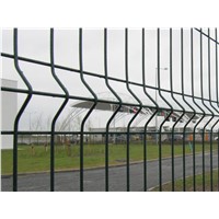 Dark Green Triangle Bend Wire Mesh Fence(factory)3d curved bending mesh fence