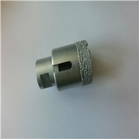Vacuum brazed diamond core drill bit, brazed diamond core drill bit