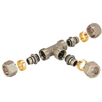 compression Brass fitting for pex/al/pex composite pressure pipe