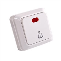 door bell wall switch with light