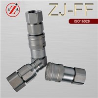 ZJ-FF flat face non-spill type ISO16028 hydraulic quick coupling