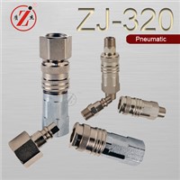 ZJ-320 carbon steel European standard single shut-off pneumatic quick couplings