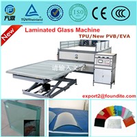 One step processing EVA/TPU laminated glass machine