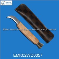 Promotional Multi Mushroom Knife with Leather Pouch Packing(EMK02WD0057)