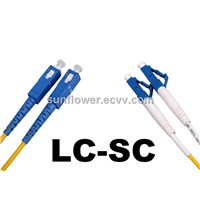 Single mode LC-SC(PC/UPC) patch cord(duplex)