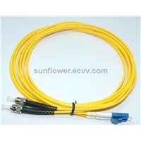 LC-ST Fiber Patch Cord (PC/UPC Single Mode Duplex )